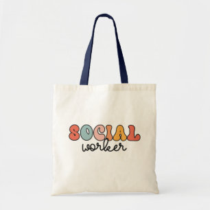 Retro Social Worker Tote Bag