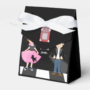 Retro Sock Hop Birthday Party Favour Box