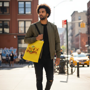 Retro “SOCK” Tote Bag – Bold Streetwear Vibes