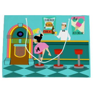 Retro Soda Fountain Gift Bag