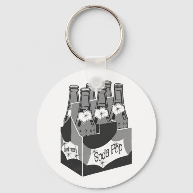 Retro Soda Pop Key Ring (Front)
