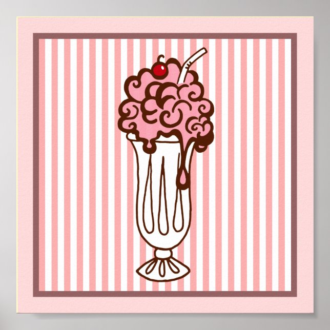 Retro Soda Shop Poster (Front)