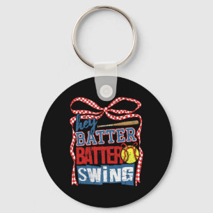 Retro Softll Hey Tter Tter Swing Game Day Softll M Key Ring