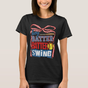 Retro Softll Hey Tter Tter Swing Game Day Softll M T-Shirt