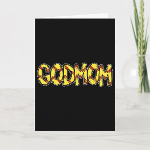 Retro Softll Mummy Godmom Birthday Party Card