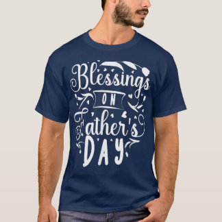 Retro Son Daughter Family Matching Blessing On Fat T-Shirt