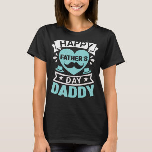 Retro Son Daughter Kids Family Matching Happy Fath T-Shirt