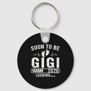 Retro soon to be gigi 2026 loading pregnancy key ring