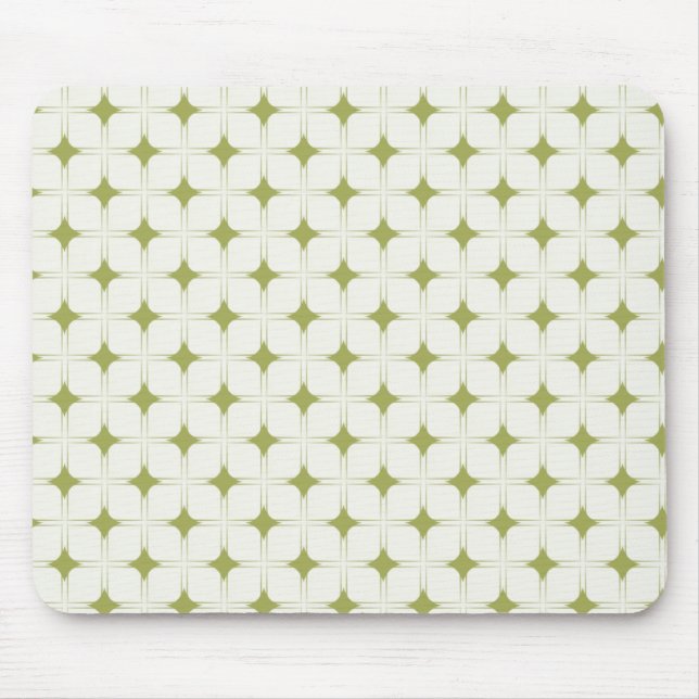 Retro Sophistication Mousepad, Olive Green Mouse Pad (Front)