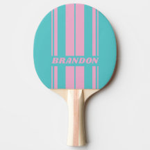 Retro South Beach Board Stripes with Name