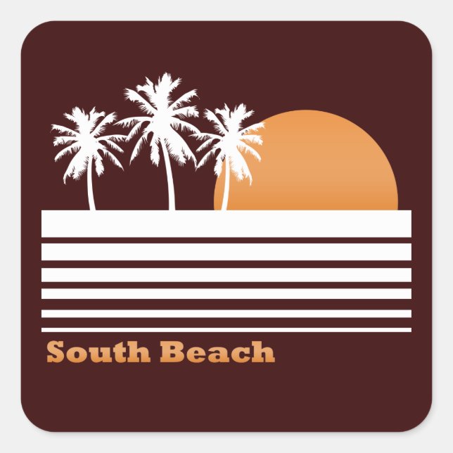 Retro South Beach Stickers (Front)