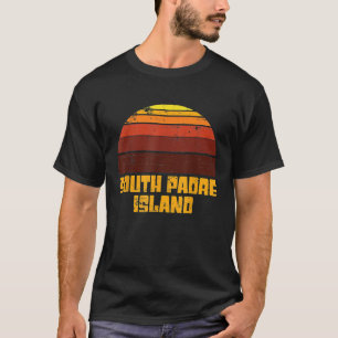 Retro South Padre Island Ocean Sunset Surf Vacatio T-Shirt