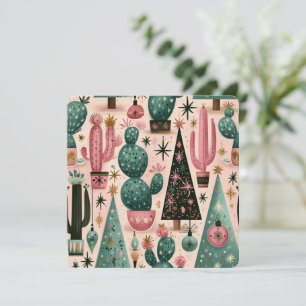 Retro Southwest Christmas Cactus Garden