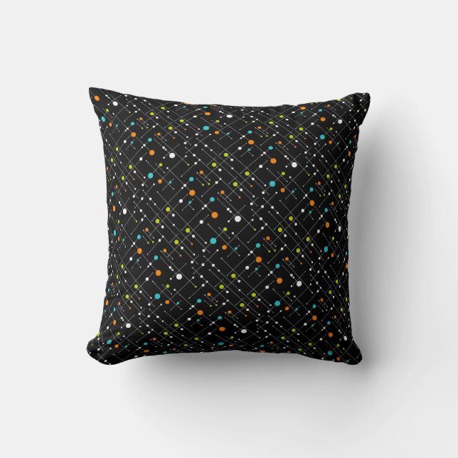 Retro Space Age Atomic Design  Cushion (Front)