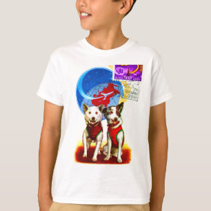RETRO SPACE AGE (DOG ASTRONAUTS) Burnout T-Shirt