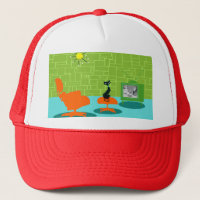 Retro Space Age Kitty Trucker Hat