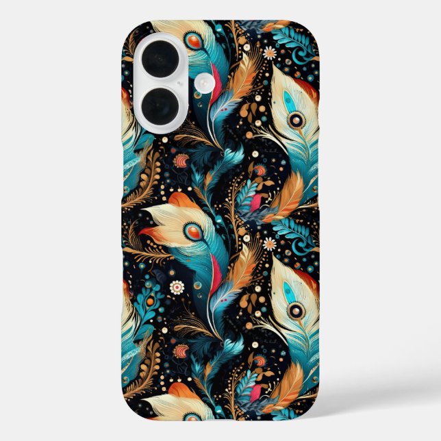 Retro Space Exploration Galaxy Case-Mate iPhone Case (Back)