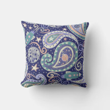 Retro Space Galaxy Paisley Design
