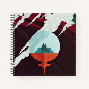 Retro Space Poster-Cassini Mission To Saturn Notebook