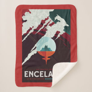 Retro Space Poster-Cassini Mission To Saturn Sherpa Blanket