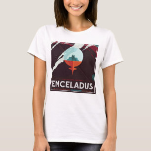 Retro Space Poster-Cassini Mission To Saturn T-Shirt