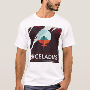 Retro Space Poster-Cassini Mission To Saturn T-Shirt