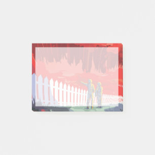 Retro Space Poster Of Kepler-186f. Post-it Notes