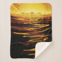 Retro Space Poster-Saturn's Largest Moon, Titan.