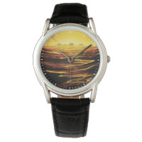 Retro Space Poster-Saturn's Largest Moon, Titan.