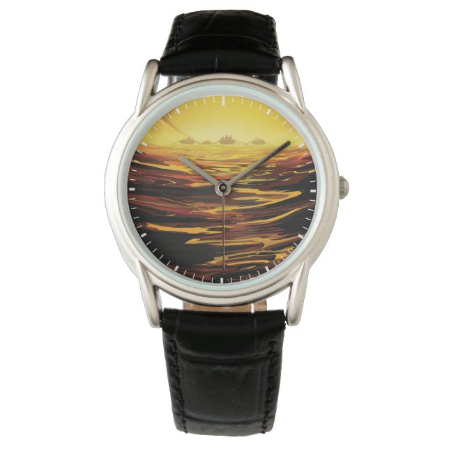 Retro Space Poster-Saturn's Largest Moon, Titan. Watch (Front)