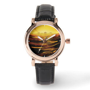 Retro Space Poster-Saturn's Largest Moon, Titan. Watch