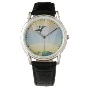 Retro Space Poster-The Gravity Of A Super Earth Watch