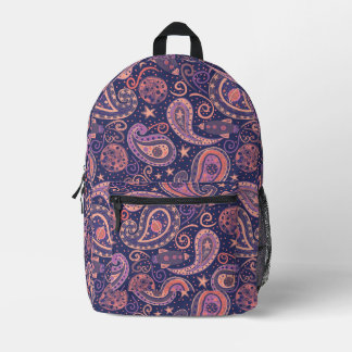 Retro Space Printed Backpack