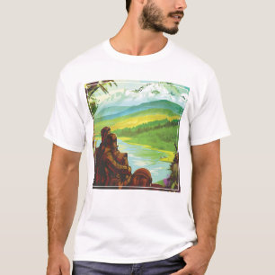 Retro Space Travel Poster-An Earth Science Mission T-Shirt