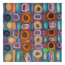 Retro Spaces Contemporary Expressionist Abstract