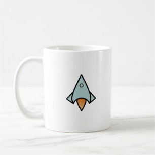 Retro Spaceship Coffee Mug