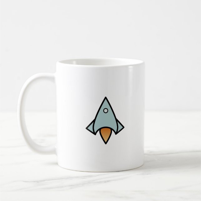 Retro Spaceship Coffee Mug (Left)