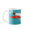 Retro Spaceship Santa Christmas Mug (full wrap)