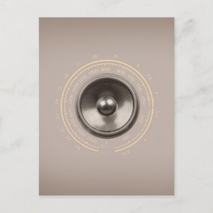 Retro Speaker Postcard