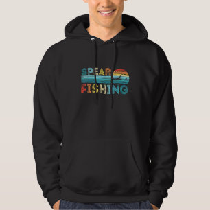 Retro Spearfishing Sunset Diving Men Women Hoodie