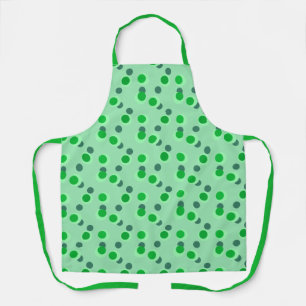 Retro spearmint dream mid-century circles   apron