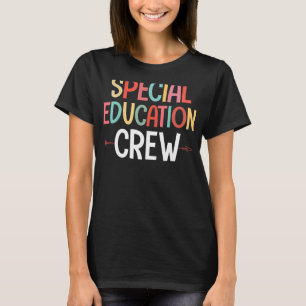 Retro Special Education Crew Squad SPED Teacher T-Shirt