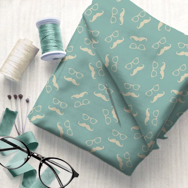 Retro Spectacles and Moustache Pattern #6 ID1073 Fabric (Creator Uploaded)