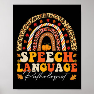 Retro Speech Therapy Speech Language Pathologist F Poster