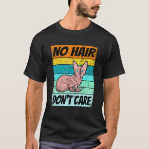 Retro Sphynx Ca For Women Men Kids Hairless Cat T-Shirt