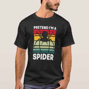 Retro Spider Arachnophile Spider Web Arachnids T-Shirt