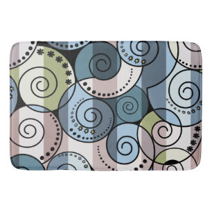 Retro, spiral bath mat