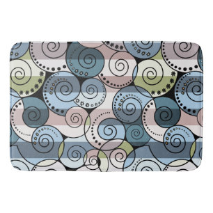 Retro, spiral bath mat