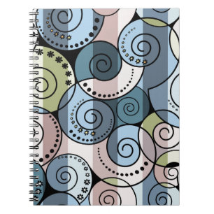 Retro, spiral notebook