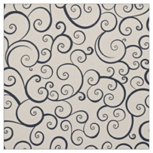 Retro Spiral Pattern Fabric